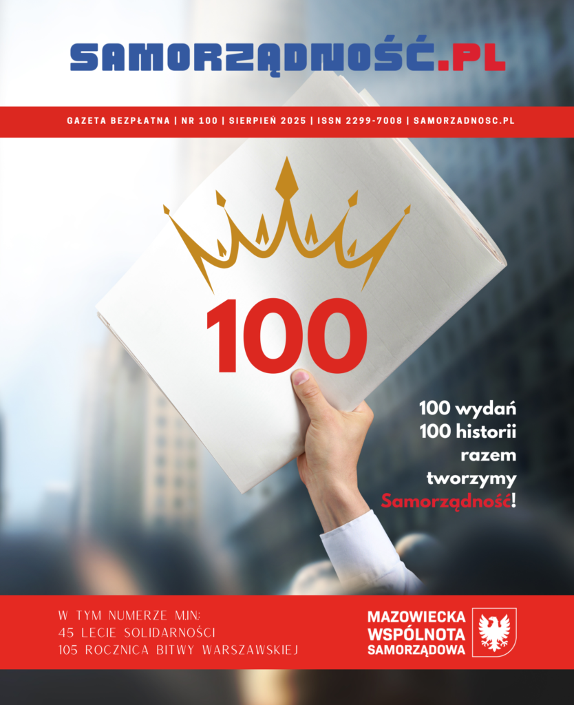 Wydanie 100 nr gazety Samorządność — okładka