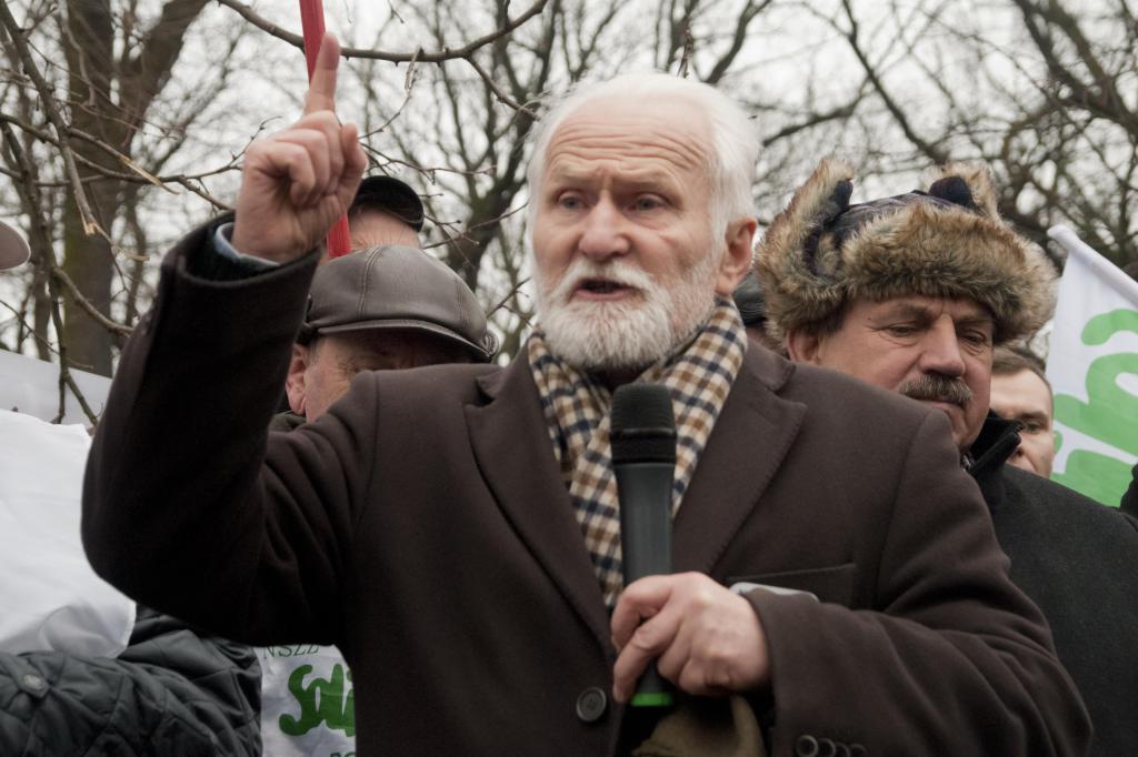 Protest rolników przed Kancelarią Premiera