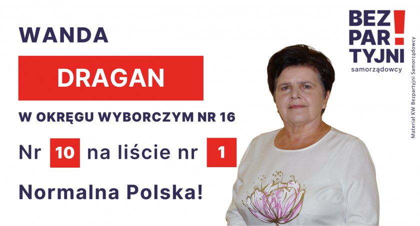 DRAGAN WANDA - OKRĘG WYBORCZY NR 16 - nr 10 na liście - Sejm 2023