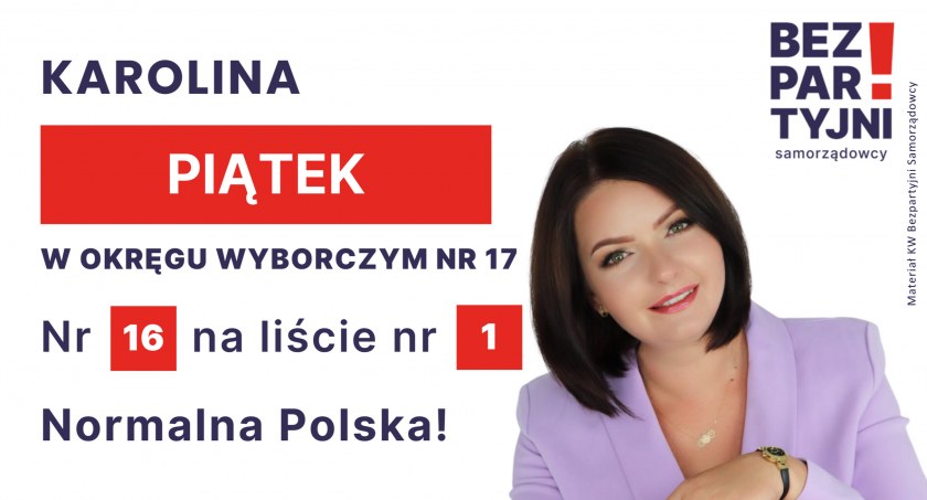 PIĄTEK KAROLINA - OKRĘG WYBORCZY NR 17 - nr 16 na liście - Sejm 2023
