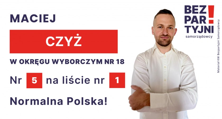 CZYŻ MACIEJ - OKRĘG WYBORCZY NR 18 - nr 5 na liście - Sejm 2023