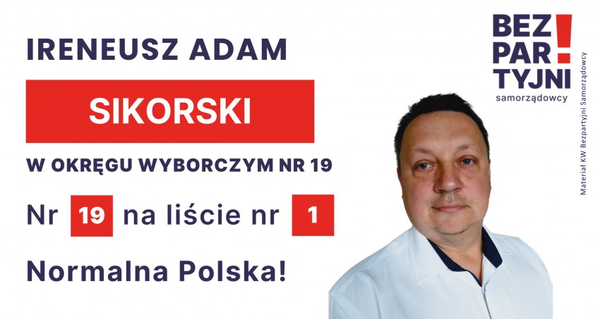 SIKORSKI IRENEUSZ ADAM - OKRĘG WYBORCZY NR 19 - nr 19 na liście - Sejm 2023