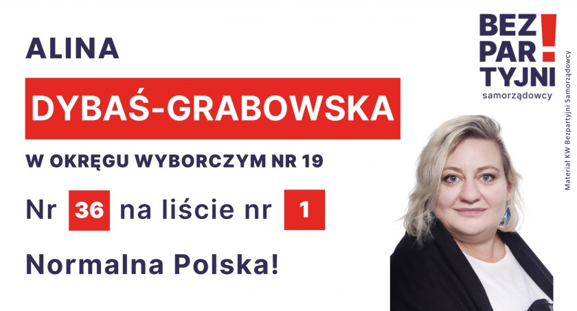 DYBAŚ-GRABOWSKA ALINA - OKRĘG WYBORCZY NR 19 - nr 36 na liście - Sejm 2023