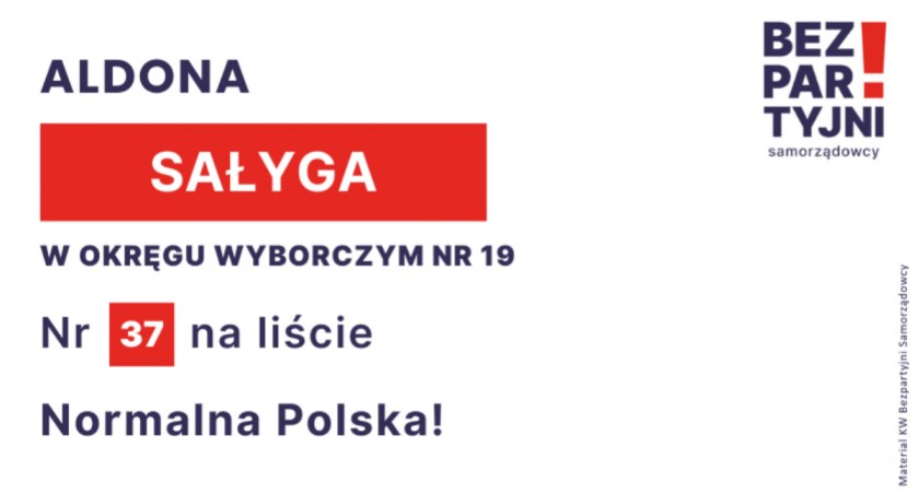 SAŁYGA ALDONA - OKRĘG WYBORCZY NR 19 - nr 37 na liście - Sejm 2023