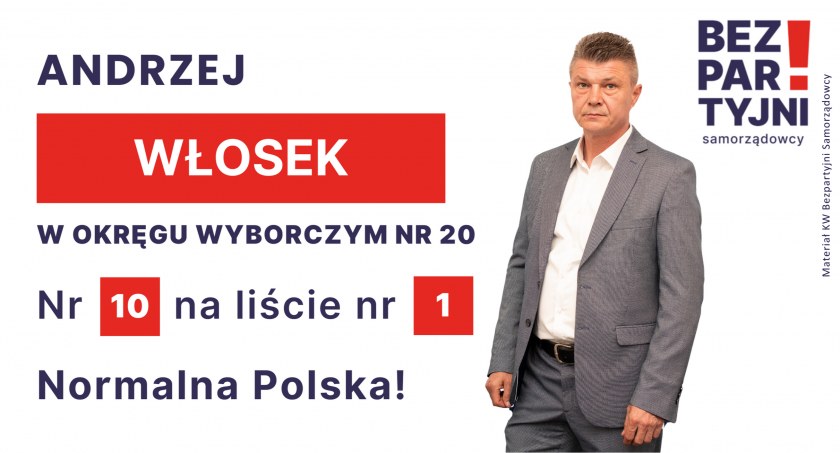 WŁOSEK ANDRZEJ JANUSZ - OKRĘG WYBORCZY NR 20 - nr 10 na liście - Sejm 2023