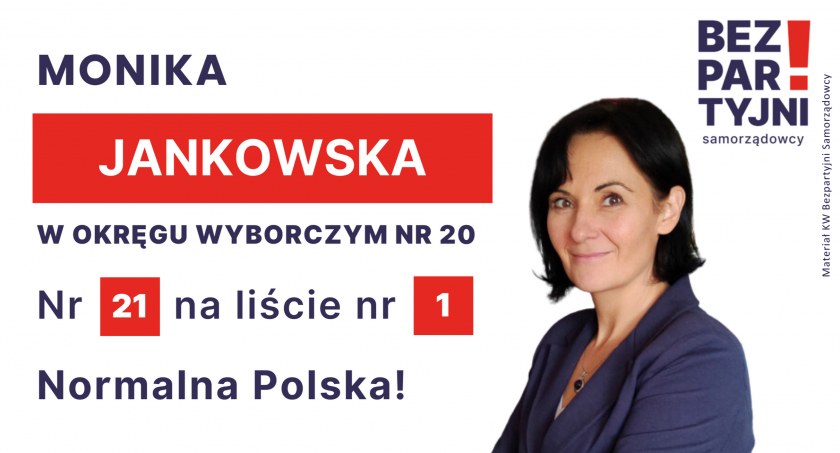 JANKOWSKA MONIKA - OKRĘG WYBORCZY NR 20 - nr 21 na liście - Sejm 2023