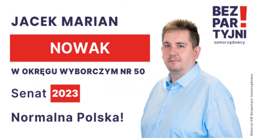 Jacek Marian Nowak - okręg nr 50 - Senat 2023