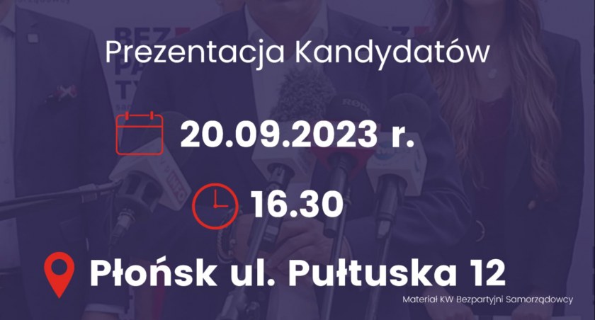 Prezentacja kandydatów BS w Płońsku