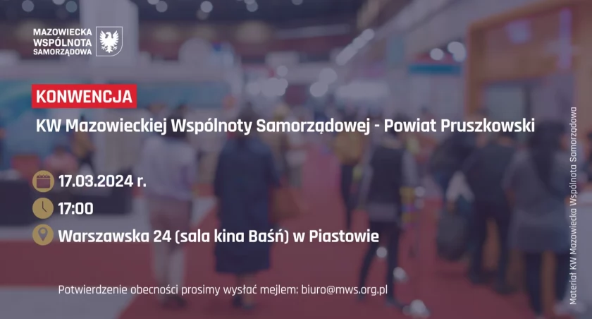Młodzi z MWS poprowadzą niedzielną konwencję w Piastowie