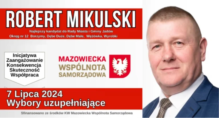 Wybory uzupełniające do Rady Miasta i Gminy Jadów 7 lipca 2024