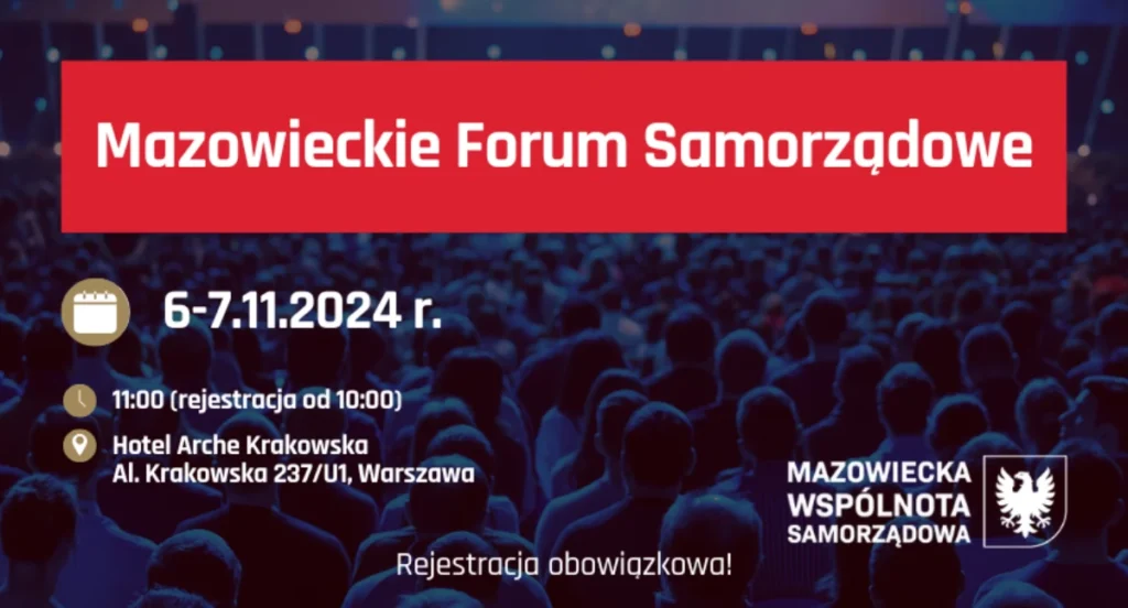 Prezes MWS zaprasza na Mazowieckie Forum Samorządowe