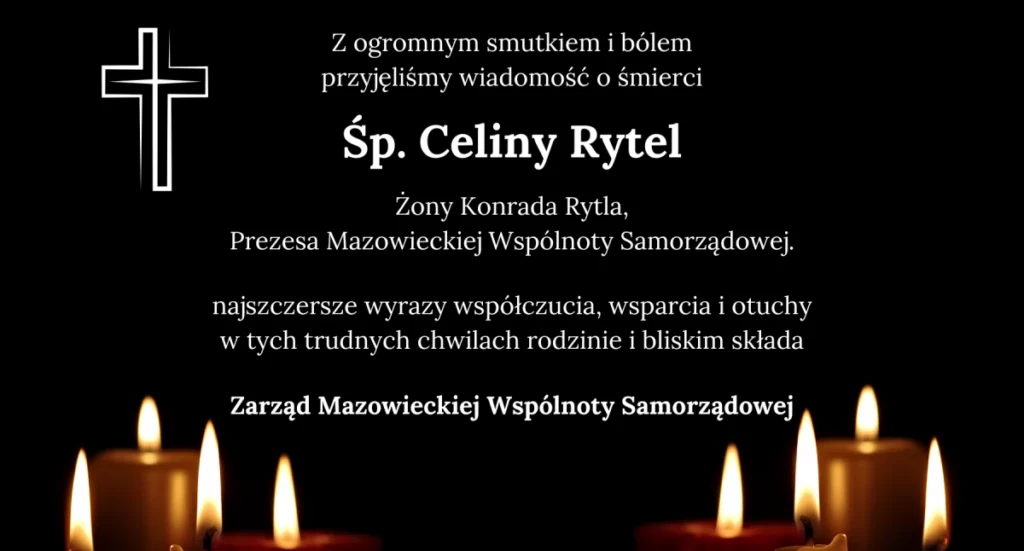 Kondolencje dla Prezesa Konrada Rytla