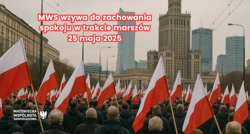MWS wzywa do zachowania spokoju w trakcie marszów 25 maja 2025