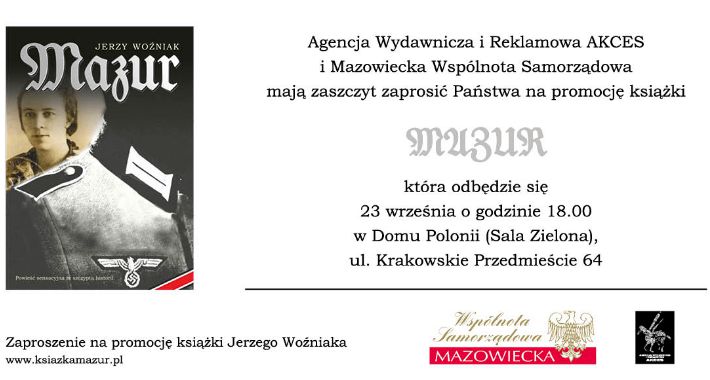 Powrót dziadka z Wermachtu? Zapraszamy na spotkanie z autorem książki Mazur