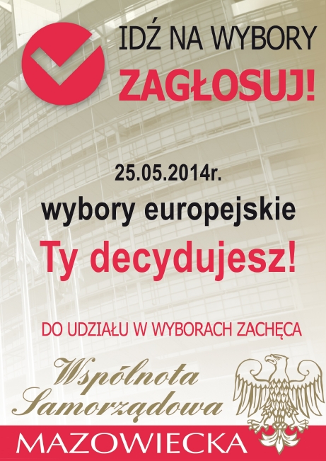 Już 25.05 wybory do Parlamentu Europejskiego!