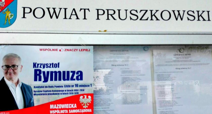 Znana „marka” w  Pruszkowie. Kandydat Mazowieckiej Wspólnoty Samorządowej Krzysztof Rymuza.