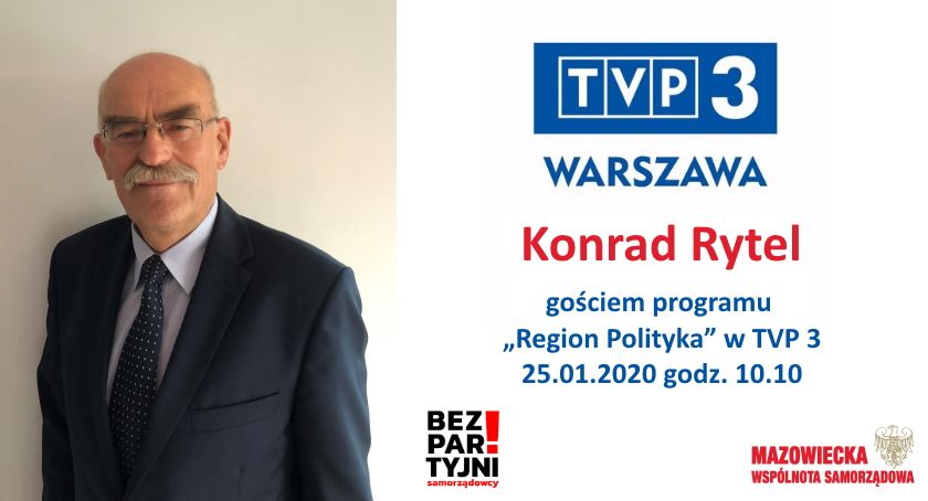 Konrad Rytel gościem "Region Polityka" w TVP3