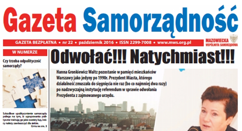 Październikowy numer Gazety Samorządność
