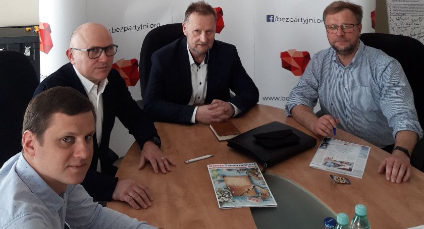 Robert Raczyński, lider Bezpartyjnych Samorządowców z wizytą w Warszawie